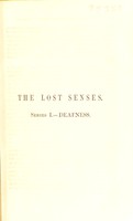 view The lost senses / By John Kitto.