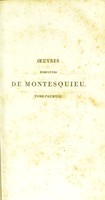 view Œuvres complètes / [Charles de Secondat Montesquieu].