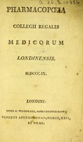 view Pharmacopoeia Collegii Regalis Medicorum Londinensis. MDCCCIX.