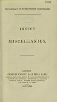 view Insect miscellanies / [by James Rennie].