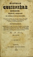 view Nouvelle cuisinière bourgeoise: manuel complet du cuisinier et de la cuisinière ... / [Lombez].