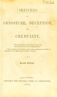 view Sketches of imposture, deception, and credulity / [R.A. Davenport].