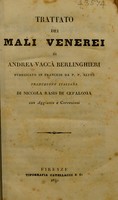 view Trattato dei mali venerei ... / Traduzione italiana di N. Rasio di Cefalonia.