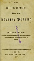 view Das Wissenwürdigste über die häutige Bräune / [Johann David Wilhelm Sachse].