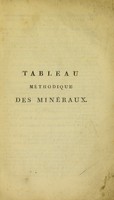 view Tableau méthodique des minéraux / [M. Daubenton (Louis-Jean-Marie)].