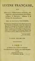 view Lucine française, ou recueil d'observations médicales, chirurgicales, pharmaceutiques, historiques, critiques et littéraires, relatives à la science des accouchemens / [Jean François Sacombe].