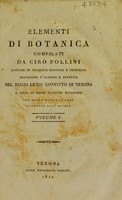 view Elementi di botanica / Compilati da Ciro Pollini.