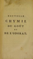 view Nouvelle chimie du goût et de l'odorat / [Polycarpe Poncelet].