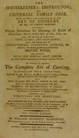 view The housekeeper's instructor; or, universal family cook / [W.A. Henderson].