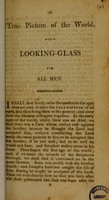 view A true picture of the world, and a looking-glass for all men / [Joanna Southcott].