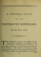 view A general state of the Whitehaven Dispensary, : for the year 1786.