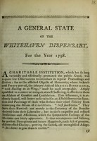 view A general state of the Whitehaven Dispensary : for the year 1798.
