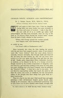 view Charles White, surgeon and obstetrician / by J. George Adami.