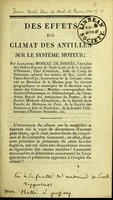 view Des effets du climat des Antilles sur le système moteur.