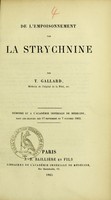 view De l'empoisonnement par la strychnine / par T. Gallard.