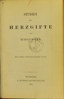 view Studien über Herzgifte / von Rudolf Boehm.