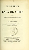 view De l'emploi des eaux de Vichy dans les affections chroniques de l'utérus / par le dr Willemin.