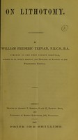 view On lithotomy / by William Frederic Teevan.