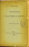 view Grievances of surgeons, Indian Medical Service.