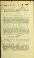 view Report of ten cases of pleuritic effusion with aspiration of the chest / by F. Peyre Porcher. Fourth series., With a case of injection of carbolized iodine into a lung cavity.