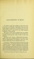 view Lead-poisoning in frogs / by John J. Mason.