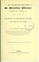 view St. Marylebone Infirmary, Notting Hill, London, W. : description of the hospital for the sick poor of this parish / by H. Saxon Snell.