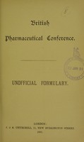 view Unofficial formulary / British Pharmaceutical Conference.