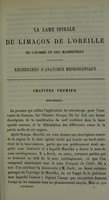 view La lame spirale du limaçon de l'oreille de l'homme et des mammifères : recherches d'anatomie microscopique / par B. Loewenberg.