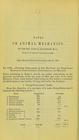 view Notes on animal mechanics / by Samuel Haughton. No. VIII., Further comparison of the hip joint and knee joint muscles in Cercopithecus, Cynocephalus, and Macacus.