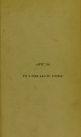 view Abstract of an investigation into asphyxia : its nature, carbonic acid blood-poisoning, and its remedy, prone and postural respiration / presented to the Royal Humane Society by Marshall Hall.