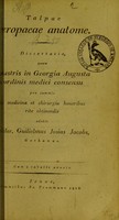 view Talpae europaeae anatome : dissertatio ... / edidit Frider. Guilielmus Josias Jacobs.