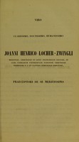 view De corporum luteorum origine atque transformatione : dissertatio inauguralis ... / publice defensurus est auctor Henricus Lucas Zwicky.