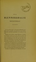 view Essai théorique et pratique sur la blennorrhagie de nature rhumatismale / par A.V. Bonnière.