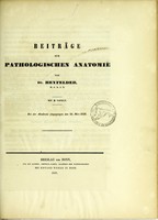 view Beiträge zur pathologischen Anatomie / von Dr. Heyfelder.