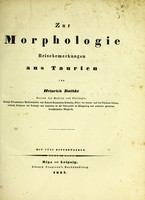 view Zur Morphologie : Reisebemerkungen aus Taurien / von Heinrich Rathke.