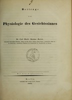 view Beiträge zur Physiologie des Gesichtssinnes / von Carl Moritz Nicolaus Bartels.