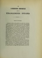 view Résumé historique de l'intervention chirurgicale dans les étranglements internes : thèse pour le doctorat en médecine présentée et soutenue le 8 juillet 1870 / par Eugène Charpentier.