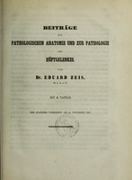 view Beiträge zur pathologischen Anatomie und zur Pathologie des Hüftgelenkes / von Eduard Zeis.