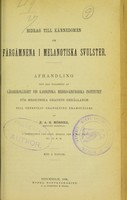 view Bidrag till kännedomen om färgämnena i melanotiska svulster : afhandling som med tillstånd af Lärarekollegiet vid Karolinska mediko-kirurgiska institutet för medicinska gradens erhållande till offentlig granskning framställes / af K.A.H. Mörner.