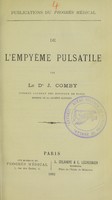 view De l'empyème pulsatile / par J. Comby.