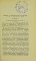 view Remarks on gastro-intestinal mycosis, caused by the smaller fungi or moulds / by J. Brendon Curgenven.