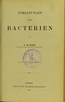 view Vorlesungen über Bacterien / von A. de Bary.