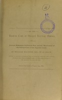 view On the radical cure of oblique inguinal hernia by internal abdominal peritoneal pad, and the restoration of the valved form of the inguinal canal / by William Macewen.