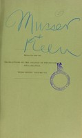 view Cholecystotomy : with a report of two new cases, a table of all the hitherto reported cases, and remarks / by J.H. Musser and W.W. Keen.