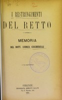 view I restringimenti del retto : memoria / del dott. Andrea Ceccherelli.