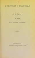 view Il Frenocomio di Reggio-Emilia : cenni / del direttore prof. Augusto Tamburini.