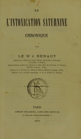 view De l'intoxication saturnine chronique / par J. Renaut.