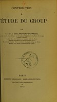 view Contribution à l'étude du croup / par J. Callandreau-Dufresse.