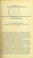 view The influence of cocaine, atropine, and caffeine on the heart and bloodvessels / by H.G. Beyer.