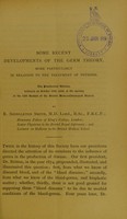 view Some recent developments of the germ theory : more particularly in relation to the treatment of phthisis / by R. Shingleton Smith.